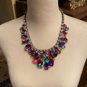 Susan Graver colorful statement necklace